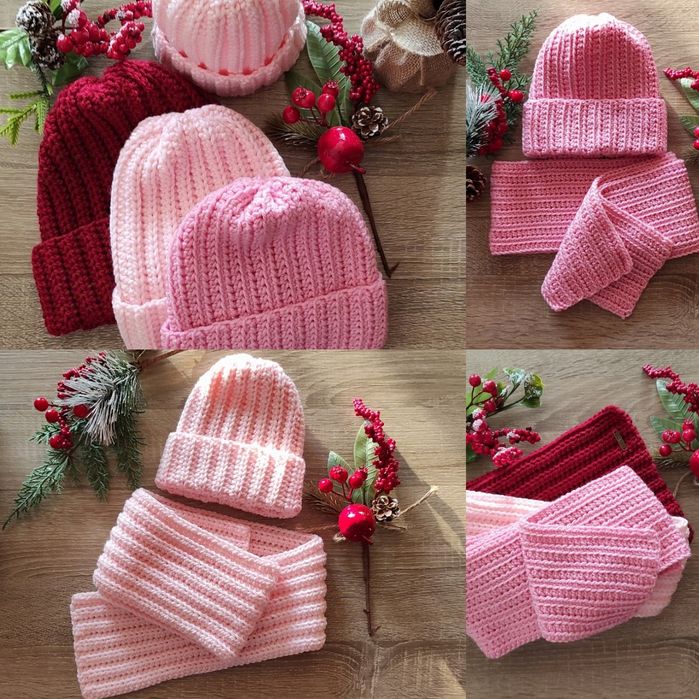 Шапка та шарф ручної роботи