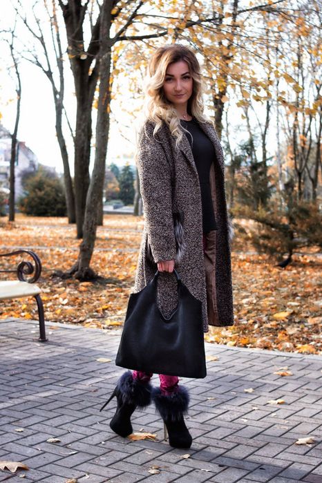 Сумка чорна шкіряна  Bag Tur