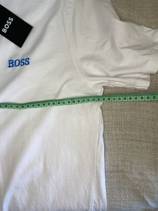 Нова оригінальна футболка boss hugo boss kansas white blue чоловіча М/L