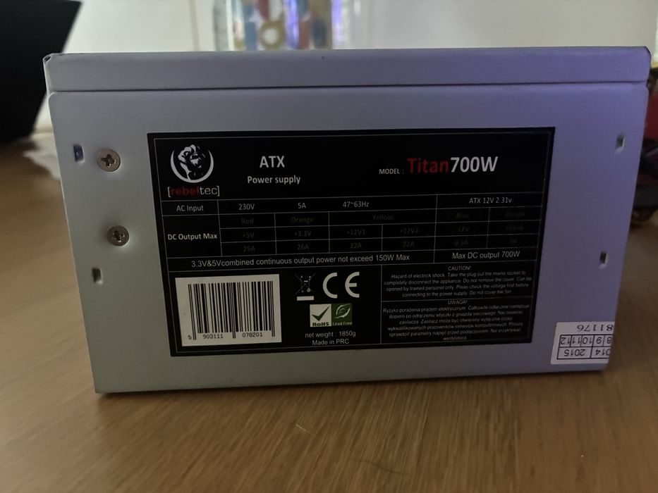 Zasilacz Rebeltec Titan700W