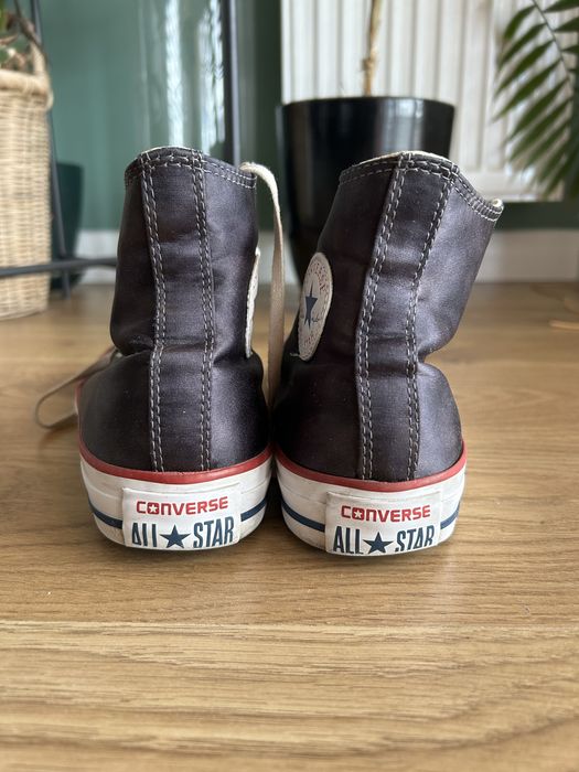 Czarne trampki converse za kostke, dlugie. R.36,5