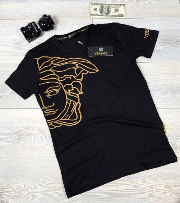 Футболка Versace мужская вышивка, женская унисекс