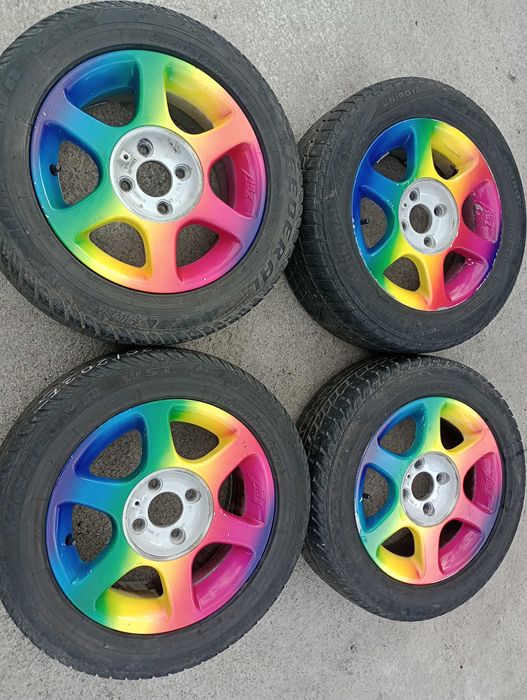 Alufelgi 14 cali 4x100 VW GOLF Opel CALIBRA Toyota PASEO oldscool AEZ