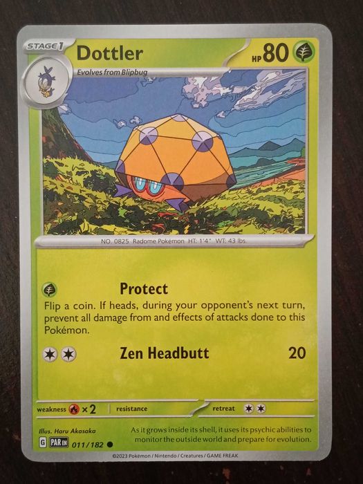 Phantump 011/182 Karta POKEMON TCG Scarlet & Violet Paradox rift