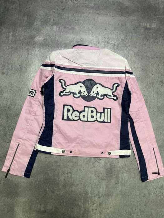 Różowa Kurtka red bull kurtka wyścigowa