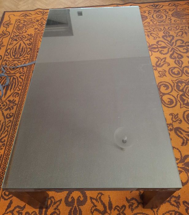 Stół prostokątny stolik kawowy 120 x 65 x 45  ciemny orzech  drewno