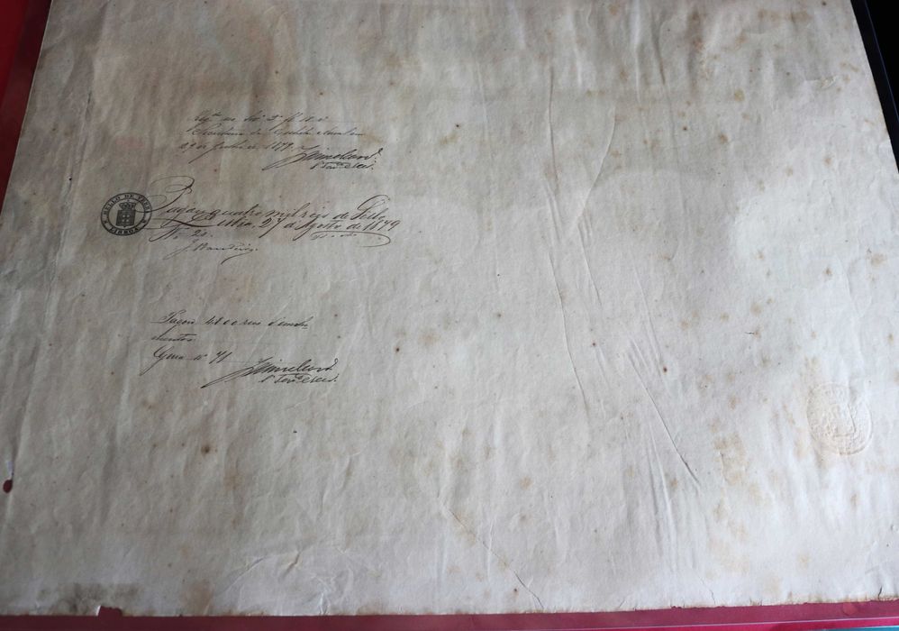 Diploma da Escola Naval 1868 João J. Moreira de Sá (Iate Amélia)