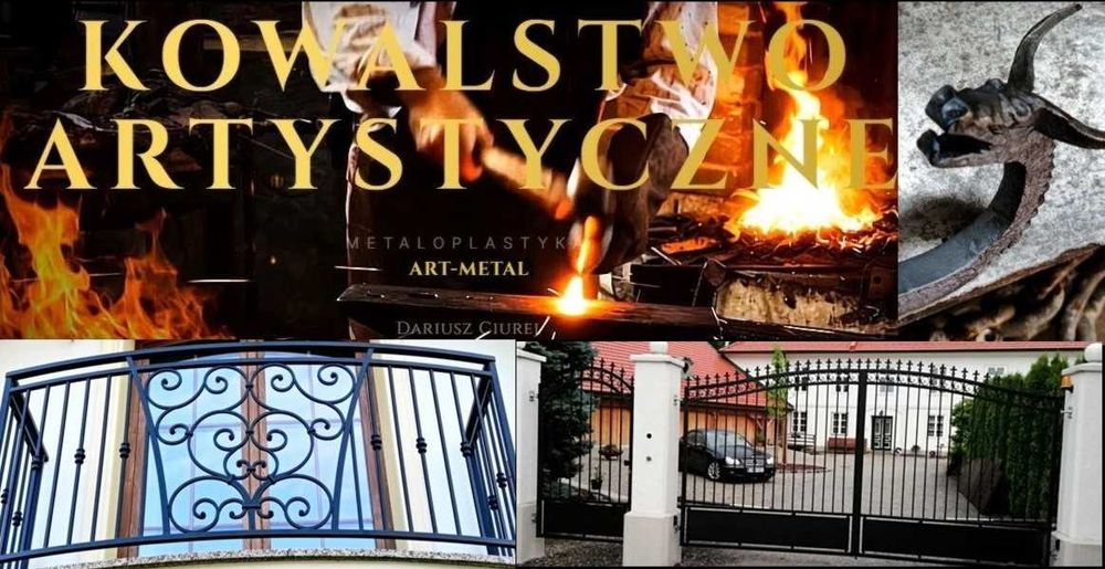 Metaloplastyka, Kowalstwo Artystyczne, płaskorzeźba płaskorzeźby repusowanie balustrady barierki bramy