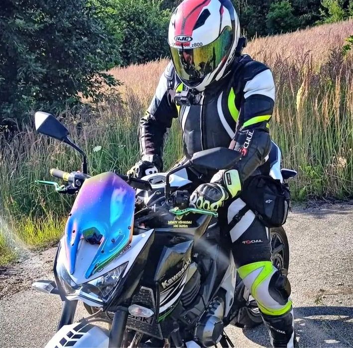 Tschul 545 - skórzany kombinezon garb neon r. 52