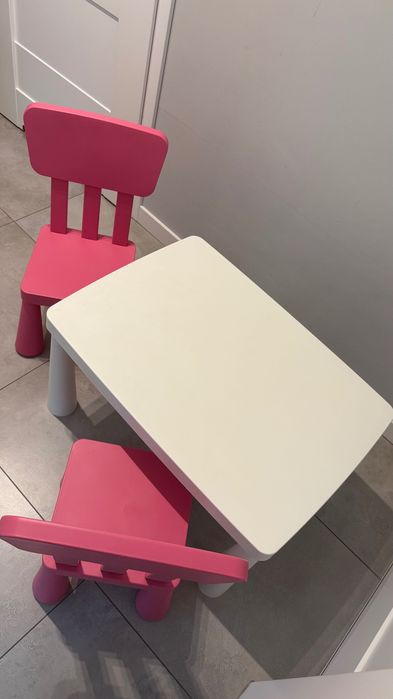 Stolik + 2 krzesła mammut Ikea
