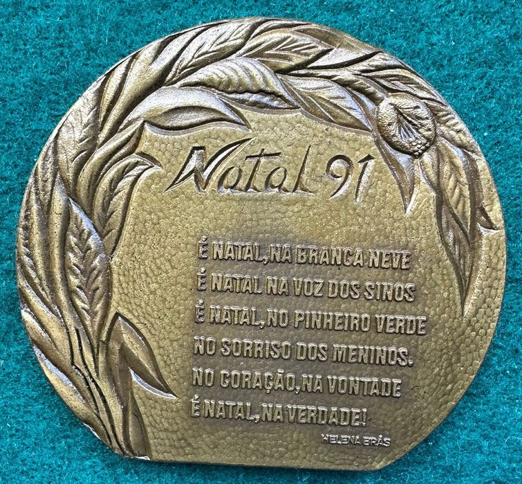 Medalha religiosa natal 1991