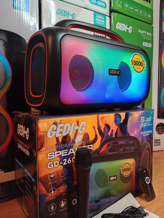 Караоке акустика Temeisheng-01(блютуз,SD,USB,FM) ПультДУ, микрофон