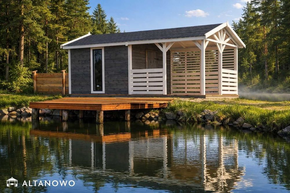 Drewniany domek ogrodowy letniskowy 3x6 | producent | transport | rod