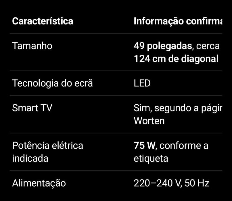TV Smart tv Kunft 49VDLM16 49"