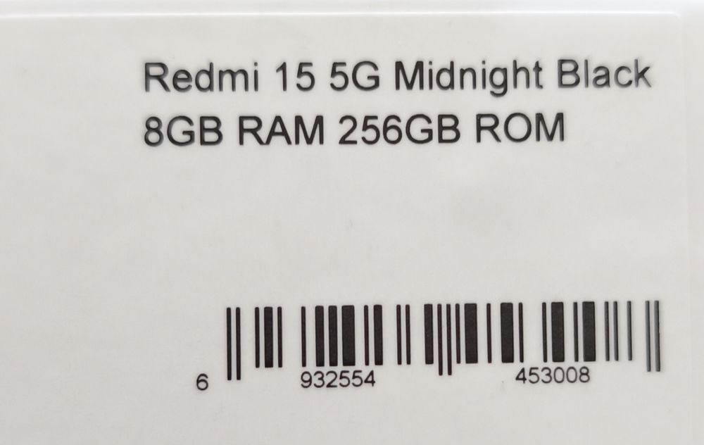 Xiaomi Redmi 15 5G Black 256GB