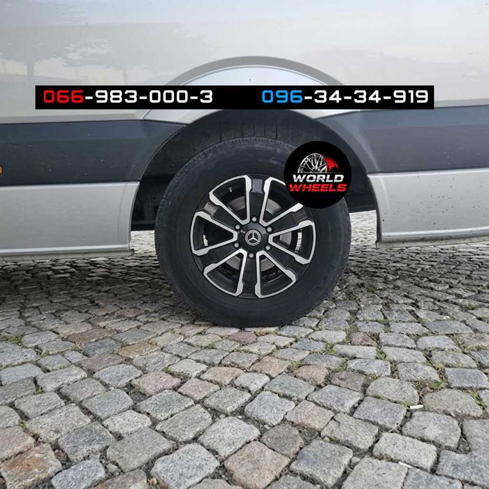 Диски  R16 6x130 Mercedes-Benz Sprinter Dodge Sprinter VW Volkswagen Crafter Mercedes eSprinter Спрінтер Крафтер Усилені Р16