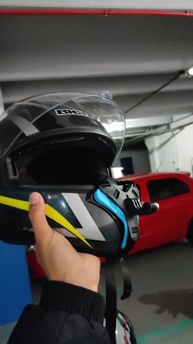 Suporte queixo GoPro Hero 5/6/7/8/9 para capacete