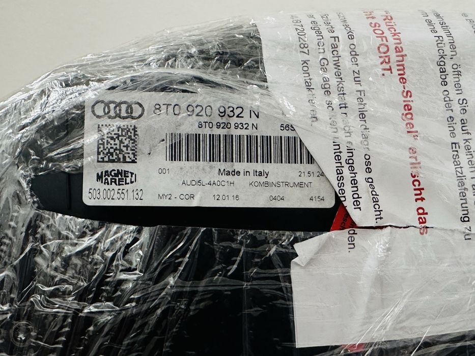 Quandrante Audi A5 novo 2007 a 2017