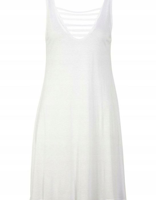 B.P.C sukienka plażowa biała wiskozowa ^44/46