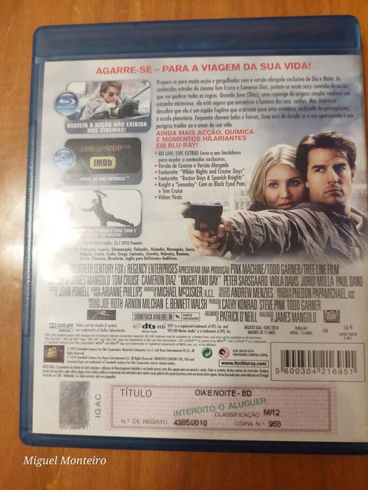 Blu Ray Dia E Noite Versão Alargada