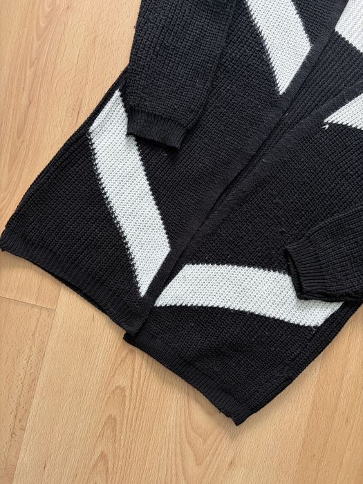 Kardigan narzutka sweter z paskami L 40