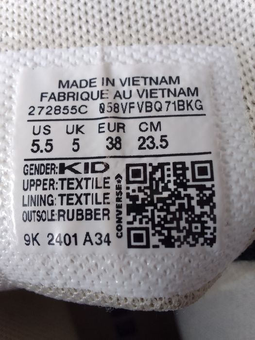 Кросівки хайтопи  Converse   38 розмір