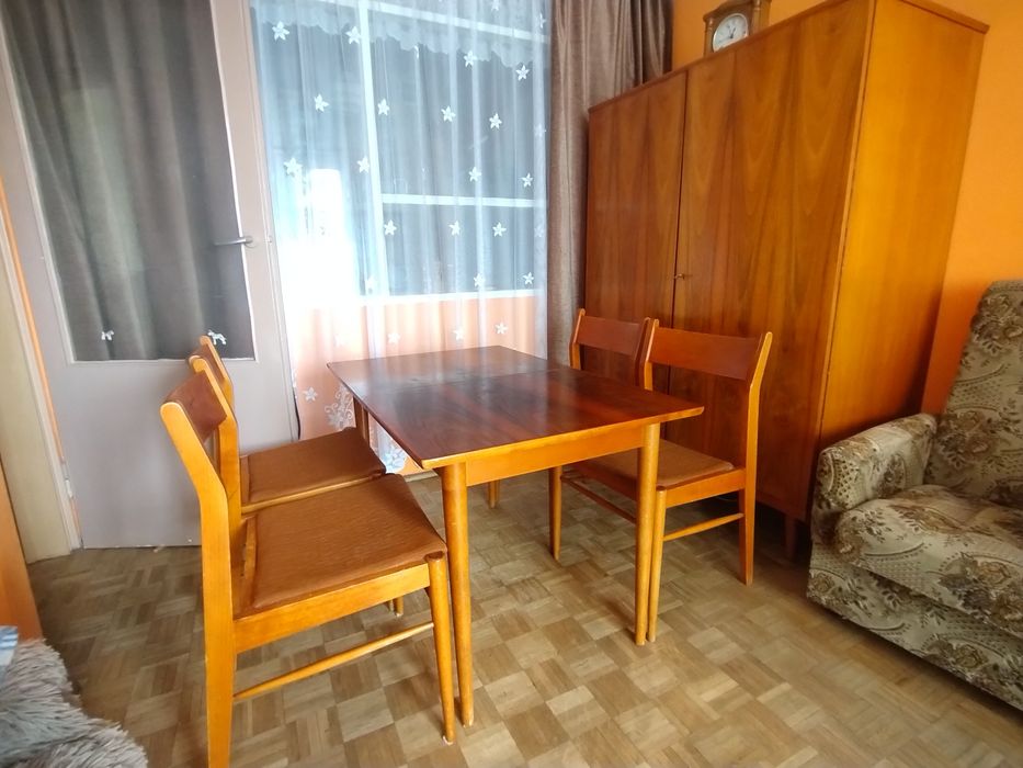 Meble z lat 60-tych, PRL, Vintage, szafa kredens komoda stół krzesła