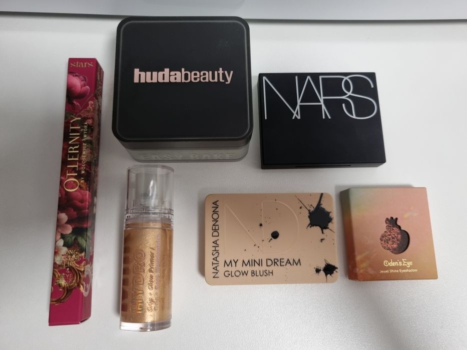 Zestaw kosmetyków do makijażu Huda, Natasha Denona, Stars, Nars, Milk, Oden's Eye