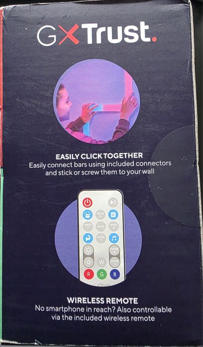 Ścienne paski świetlne LED TRUST Gaming GXT 905 Vybz RGBIC Nowe