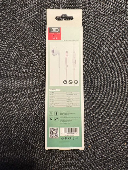 Słuchawki w stylu Apple (z mikrofonem)