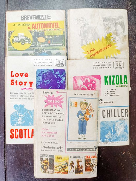 Conjunto Livros BD Antigos