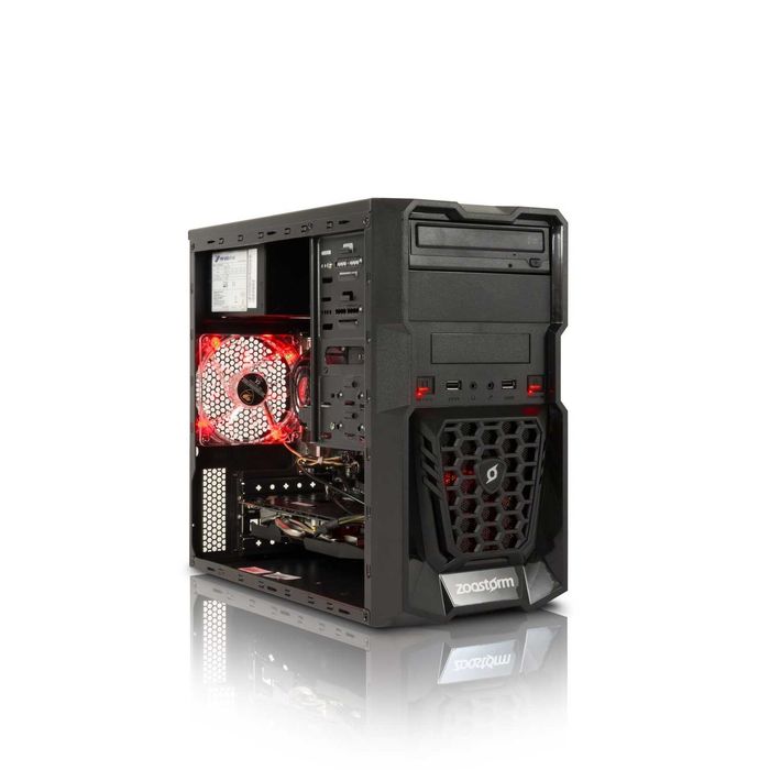Оригинальный корпус для ПК ZooStorm Tempest (red) без боковых крышек