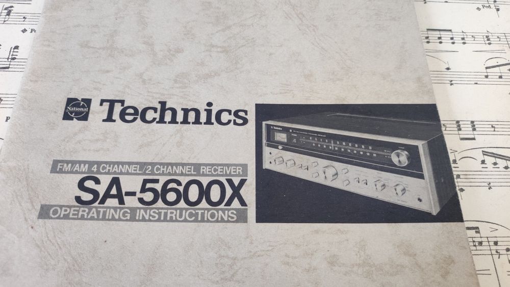 Receiver Technics National SA-5600X - Old Instruction Manual64750575280514121