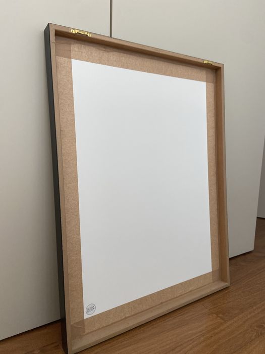 Moldura/ Quadro Bordo Duplo. Com tecido e fotografia