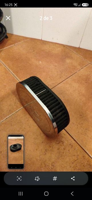 Filtro de ar K&N.
Estava montad