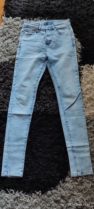 Spodnie jeansy rurki 36