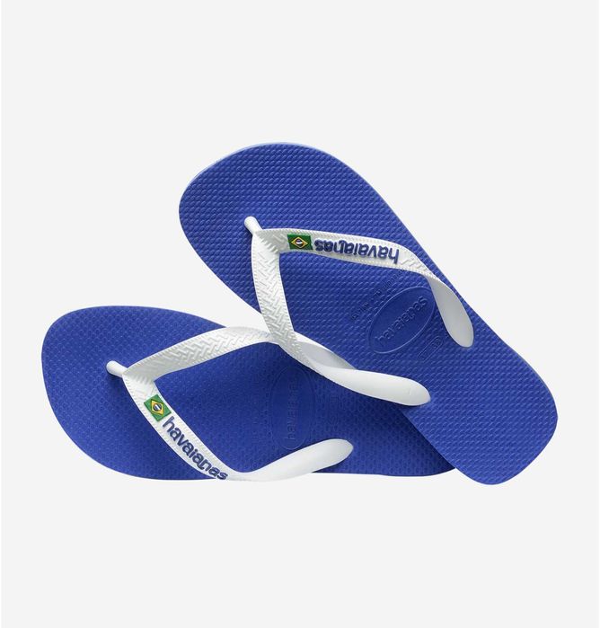 Chinelos Havaianas Azul e Branco