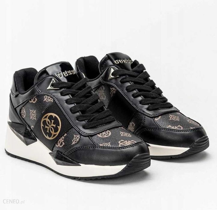Nowe oryginalne sneakersy na koturnie Guess