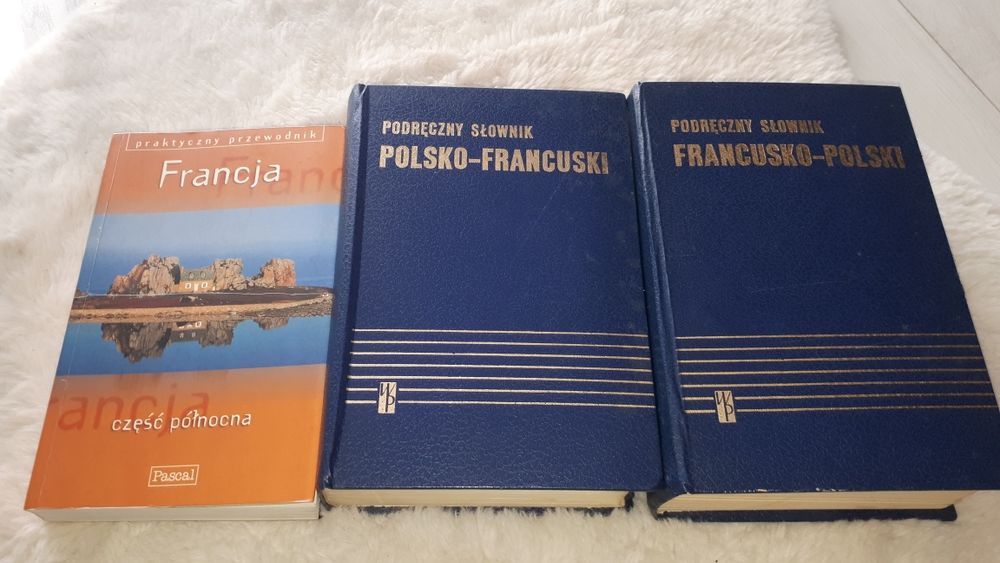 Francja - część północna i słowniki polsko - franc. i franc. - polski