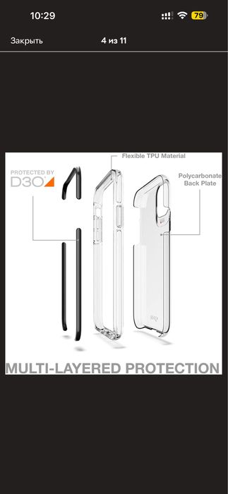 Чохол Gear4 Piccadilly MagSafe для iPhone 14 Pro Max прозорий
