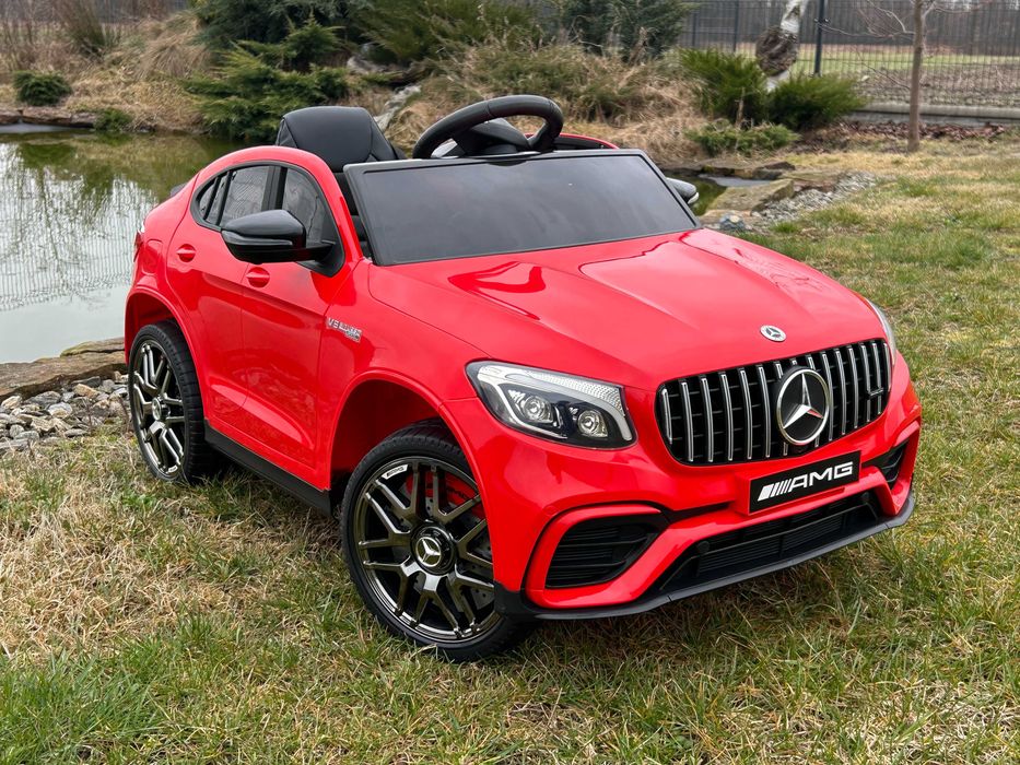 Auto na akumulator Mercedes GLC 2x45 Watt Miękkie koła Pilot Skóra