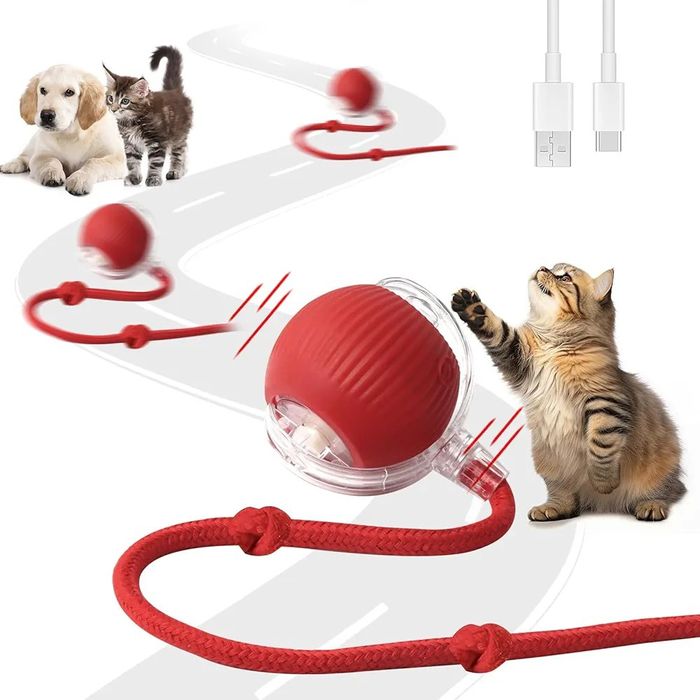 Bola  interativa para gatos e Cães modelagem automática ,360° rotating