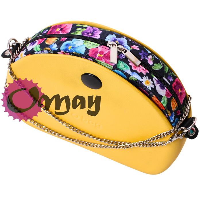 Czarny organizer do OBAG MOON LIGHT bratki 2 kieszenie wkład OMAY