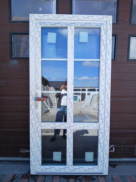 Nowe Drzwi ze szprosami trzyszybowe SCHÜCO szpros 110x223 DOWÓZ KRAJ