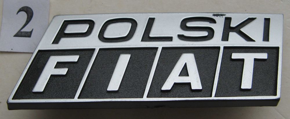 Emblemat, znaczek, logo POLSKI FIAT. Nowy oryginał.
