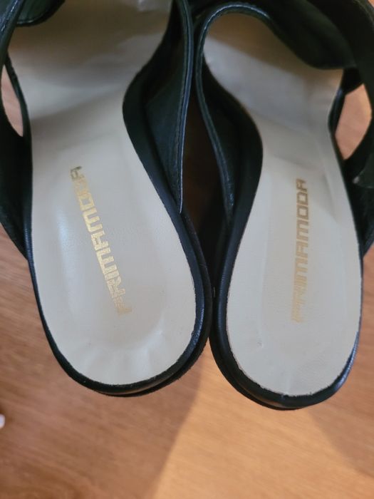 Klapki koturn Prima Moda skóra naturalna rozmiar 37