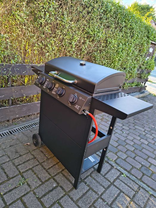 GRILL GAZOWY EL FUEGO SAN JOSE 4 palniki żeliwne ruszta reduktor !