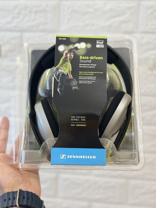 Наушники Sennheiser HD408 Black/Silver абсолютно новые, Оригинальные