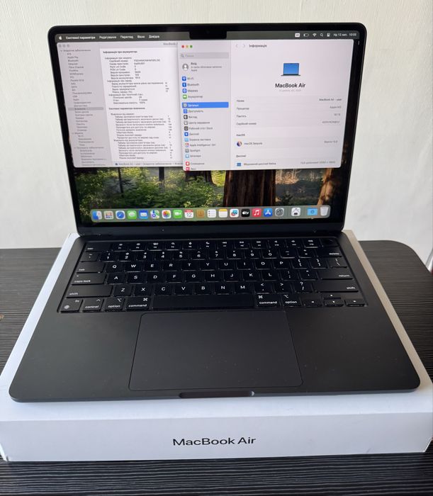 Ідеал!Macbook Air 13” M3 16/256Gb Акб:100% Midnight