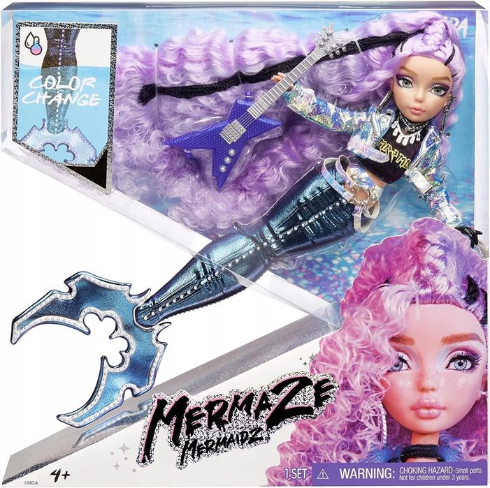 Лялька Mermaze MERMAIDZ Mermaid Русалка Riviera з хвостиком що змінює колір , русалонька